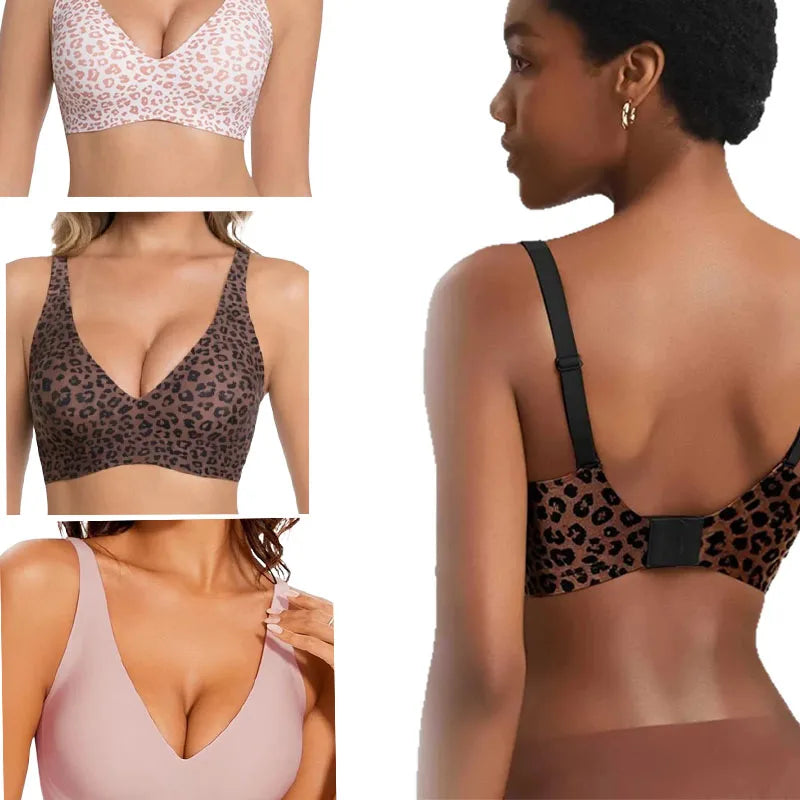 Push Up Leopard Bra