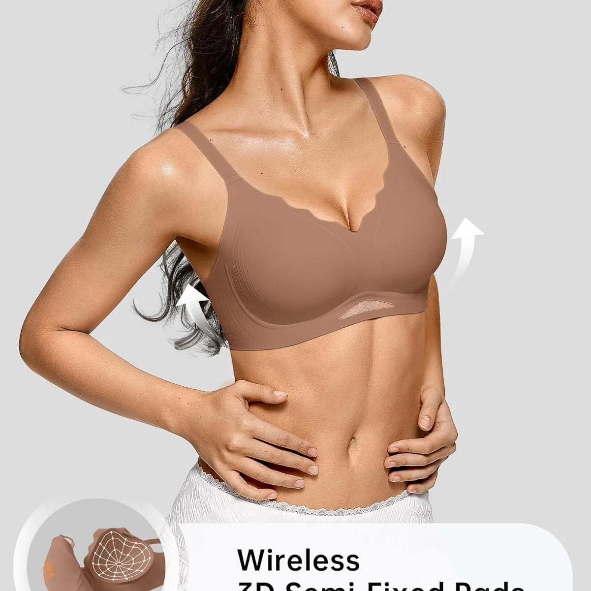 Scalloped Push Up Bra