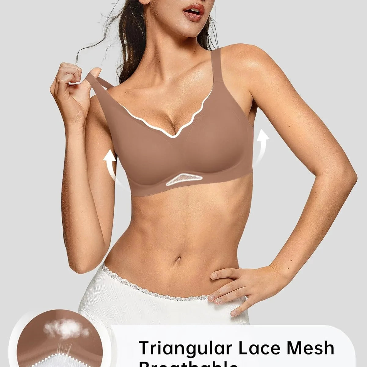 Scalloped Push Up Bra