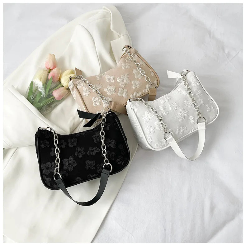 KOVE Amara Jacquard Shoulder Bag