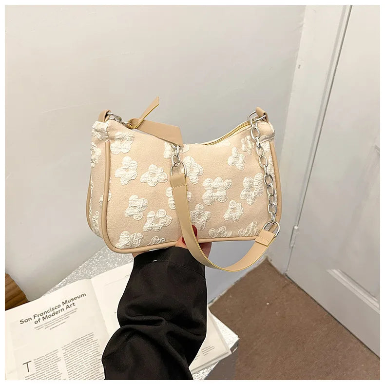 KOVE Amara Jacquard Shoulder Bag
