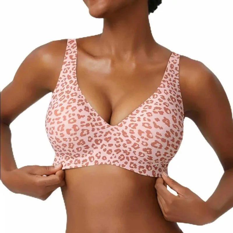 Push Up Leopard Bra