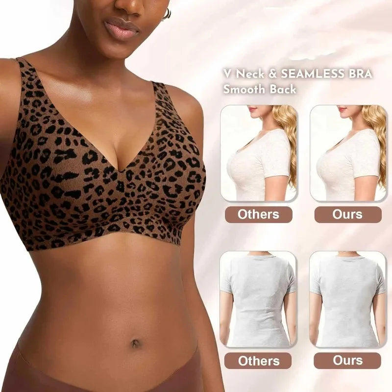 Push Up Leopard Bra