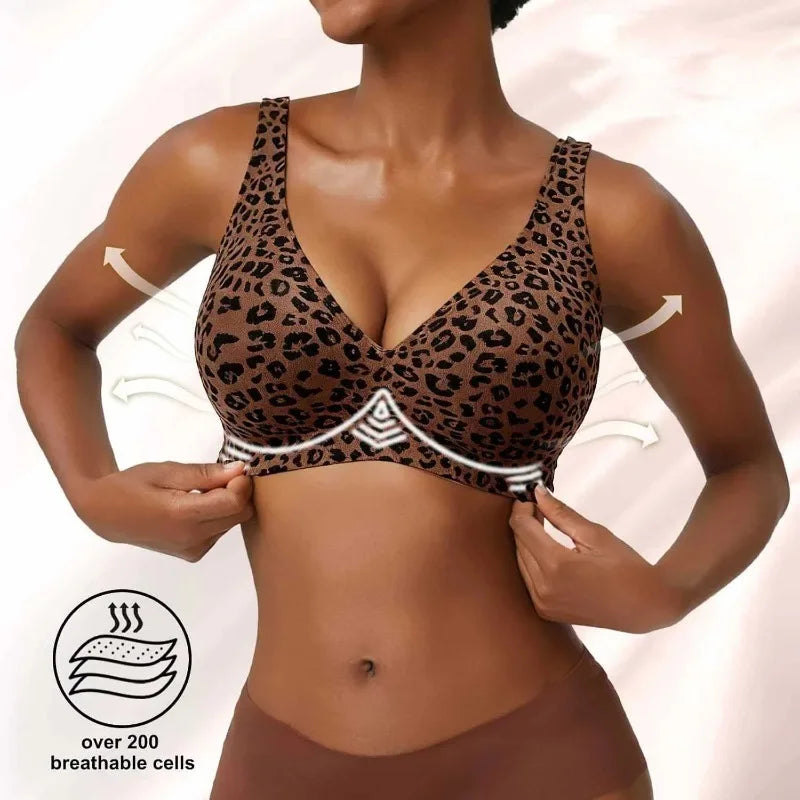 Push Up Leopard Bra
